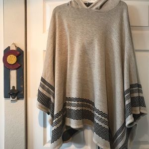 Comfy cute warm poncho with hood